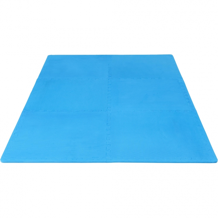 Floor Mat Set - 6 Mats 12 Edges - Blue | Gorilla Sports UK